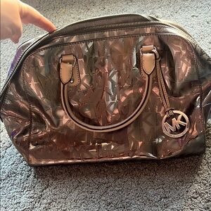 Michael Kors Metallic Silver Handbag